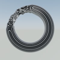 Obsidian Protection Mandala Bracelet