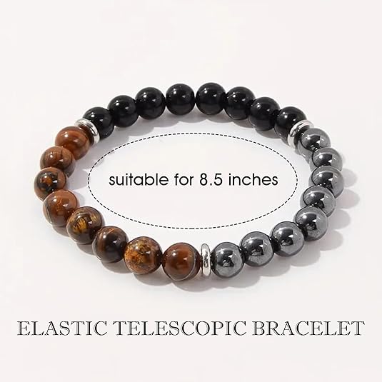 Obsidian hematite tiger's eye gemstone