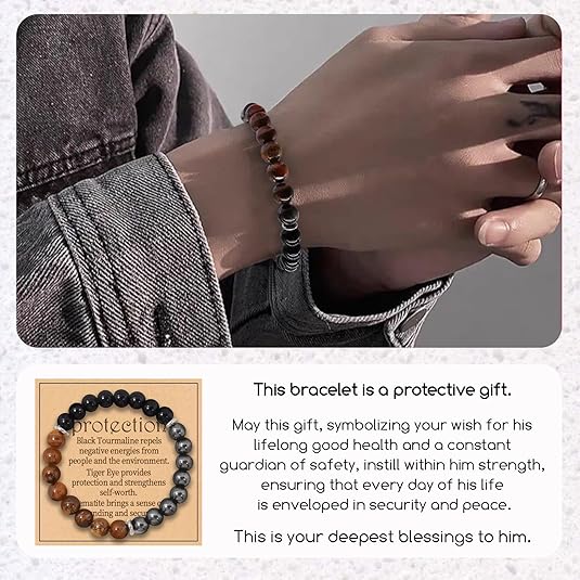 Obsidian hematite tiger's eye gemstone thumbnail 3