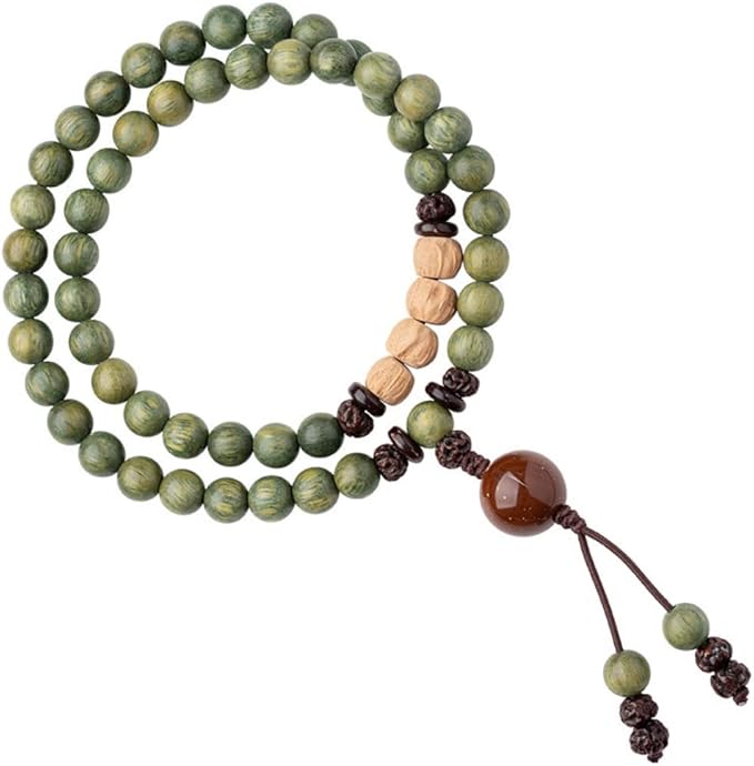 Old material green sandalwood fragrance beads